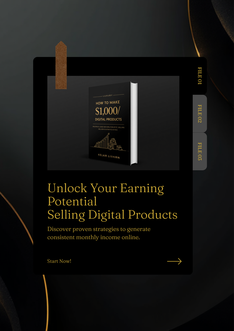 How to Make $1,000/Month Selling Digital Products — eBook