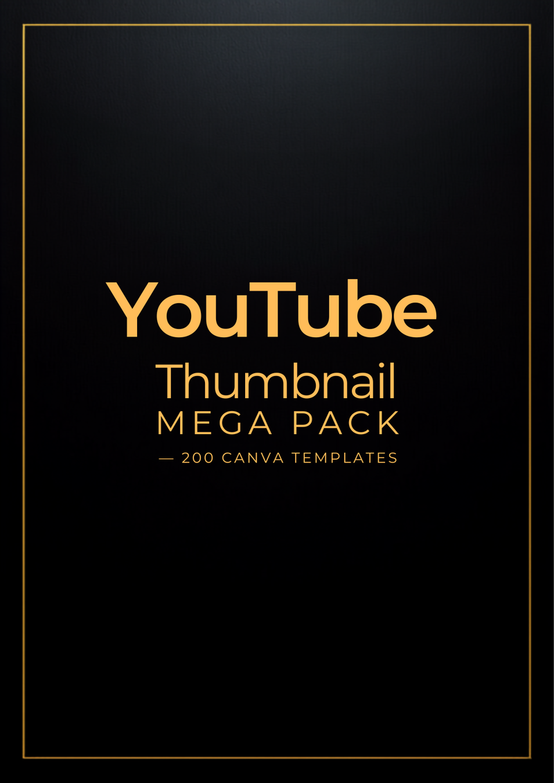 YouTube Thumbnail Mega Pack — 200 Canva Templates