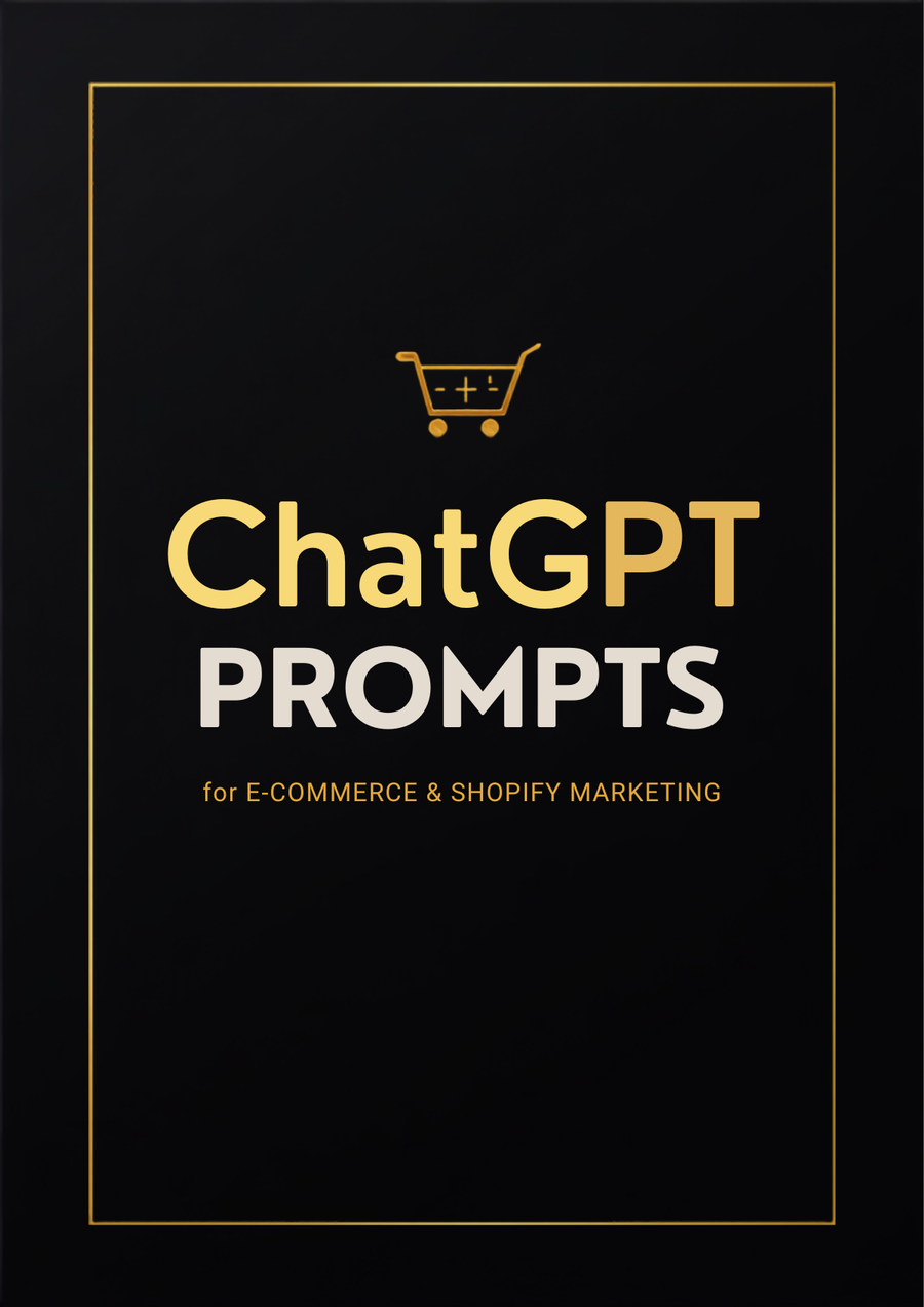 ChatGPT Prompts for E-commerce & Shopify Marketing - cover