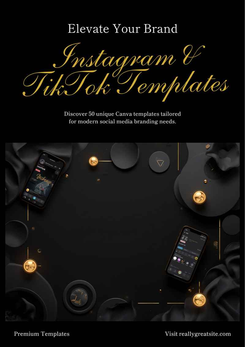 50 Instagram & TikTok Canva Templates — Brand Kit