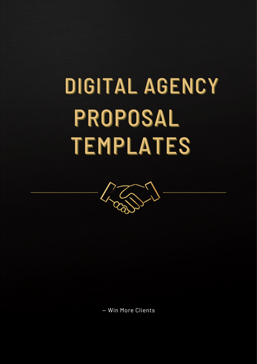 Digital Agency Proposal Templates - cover